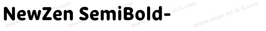 NewZen SemiBold字体转换